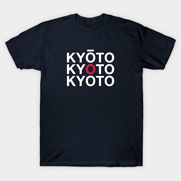 KYOTO Japanese Flag T-Shirt by eyesblau